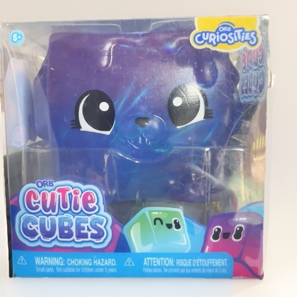 Cutie Cubes Orb Curiosities Purple Cube Dog Fidget Toy Viral Squishy Purple NEW